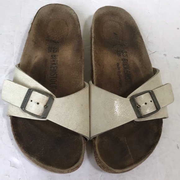 BIRKENSTOCK Madrid One Strap Buckle EVA Sandals Slides Mules Shoes Leather Cork - Picture 5 of 15